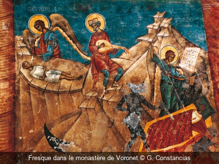 Fresque dans le monastère de Voronet G. Constancias
