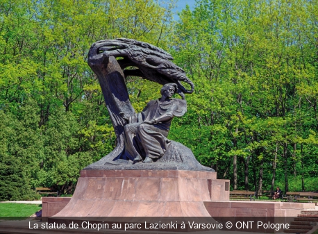 La statue de Chopin au parc Lazienki à Varsovie ONT Pologne