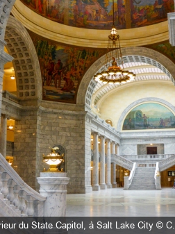 À l’intérieur du State Capitol, à Salt Lake City C. Chenu