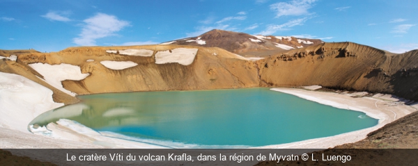 Le cratère Víti du volcan Krafla, dans la région de Myvatn L. Luengo