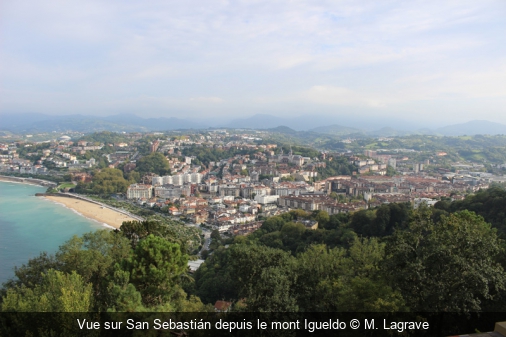 Vue sur San Sebastián depuis le mont Igueldo M. Lagrave