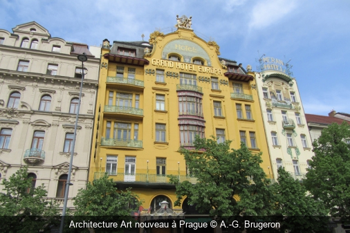 Architecture Art nouveau à Prague A.-G. Brugeron