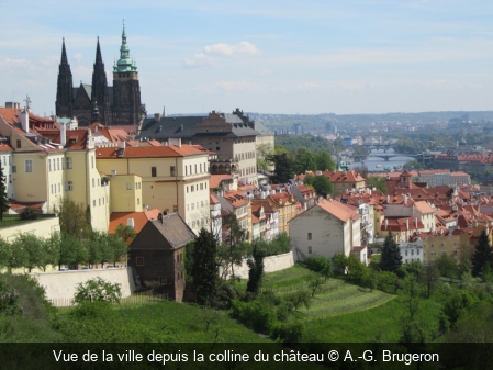 Vue de la ville depuis la colline du château A.-G. Brugeron