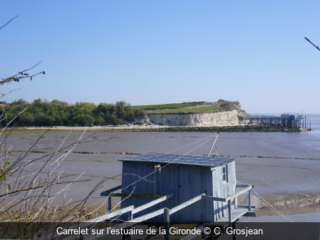 Carrelet sur l'estuaire de la Gironde C. Grosjean