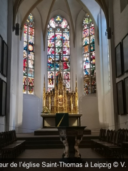 Intérieur de l’église Saint-Thomas à Leipzig V. Dabe