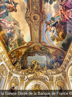 Le plafond de la Galerie Dorée de la Banque de France F. Thouvenin