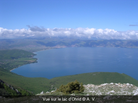 Vue sur le lac d’Ohrid A. V.