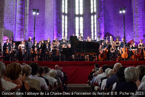 Concert dans l’abbaye de La Chaise-Dieu à l’occasion du festival B. Piche`ne 2023