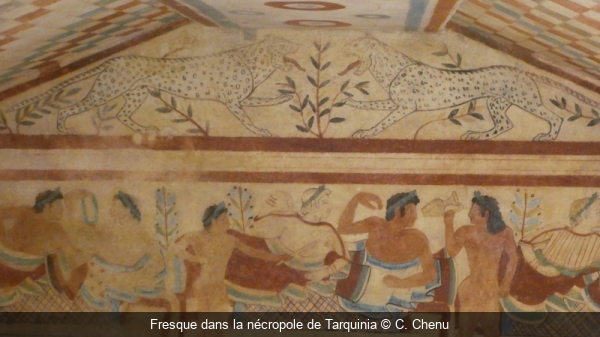 Fresque dans la nécropole de Tarquinia C. Chenu
