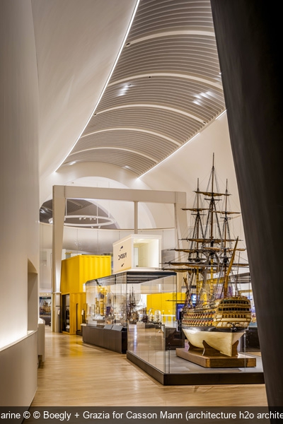 Le musée de la Marine © © Boegly + Grazia for Casson Mann (architecture h2o architectes et Snøhetta)