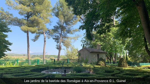 Les jardins de la bastide des Romégas à Aix-en-Provence L. Guinel
