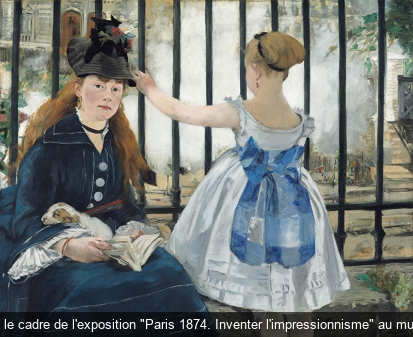 Édouard Manet, Le Chemin de fer, 1873, huile sur toile exposée dans le cadre de l'exposition 