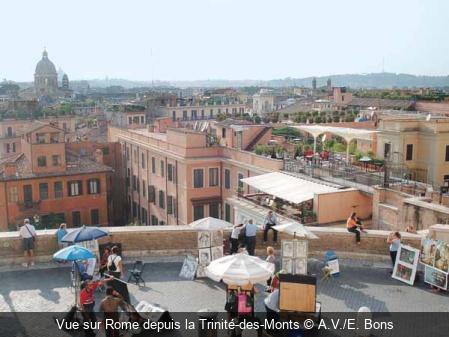 Vue sur Rome depuis la Trinité-des-Monts A.V./E. Bons