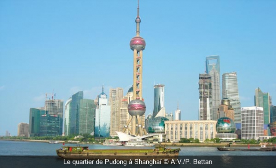 Le quartier de Pudong à Shanghaï A.V./P. Bettan