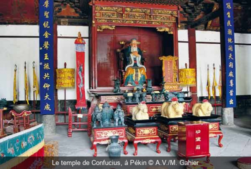 Le temple de Confucius, à Pékin A.V./M. Gahier