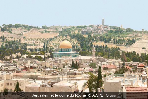 Jérusalem et le dôme du Rocher A.V./E. Gross