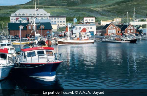 Le port de Husavik A.V./A. Bayard