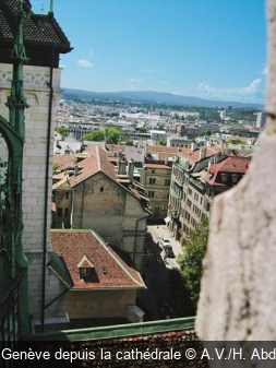 Vue sur Genève depuis la cathédrale A.V./H. Abdessadok