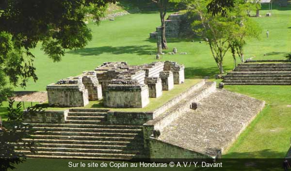 Sur le site de Copán au Honduras A.V./ Y. Davant