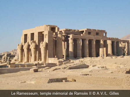 Le Ramesseum, temple mémorial de Ramsès II A.V./L. Gilles
