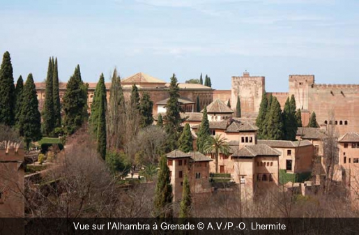 Vue sur l’Alhambra à Grenade A.V./P.-O. Lhermite