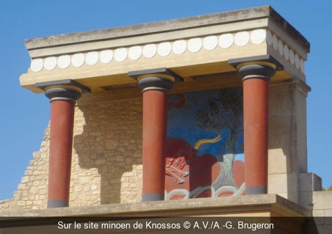 Sur le site minoen de Knossos A.V./A.-G. Brugeron