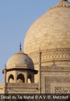 Détail du Taj Mahal A.V./B. Metzdorf