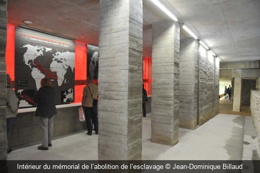 Intérieur du mémorial de l’abolition de l’esclavage Jean-Dominique Billaud
