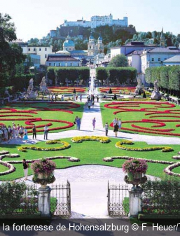 Le jardin Mirabell et la forteresse de Hohensalzburg F. Heuer/Tourismus Salzburg