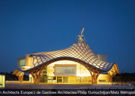 Le Centre Pompidou-Metz Shigeru Ban Architects Europe/J.de Gastines Architectes/Philip Gumuchdjian/Metz Métropole/Centre Pompidou-Metz/Photo R. Halbe