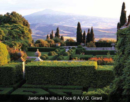 Jardin de la villa La Foce A.V./C. Girard