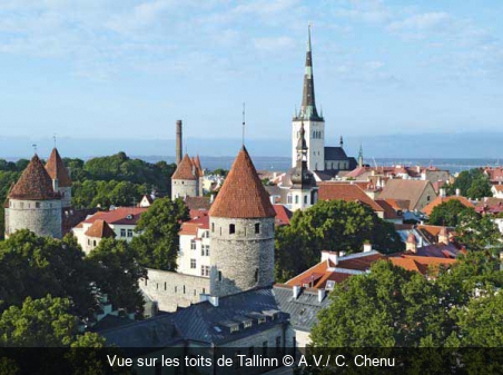 Vue sur les toits de Tallinn A.V./ C. Chenu