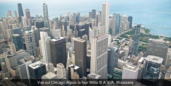 Vue sur Chicago depuis la tour Willis A.V./A. Moussarie