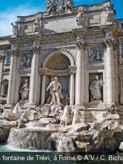 La fontaine de Trévi, à Rome A.V./ C. Bichard