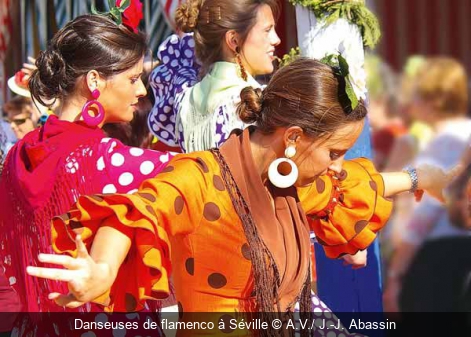 Danseuses de flamenco à Séville A.V./ J.-J. Abassin