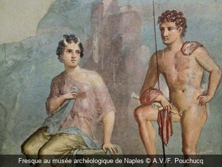 Fresque au musée archéologique de Naples A.V./F. Pouchucq
