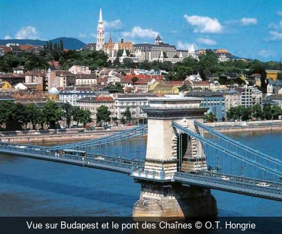 Vue sur Budapest et le pont des Chaînes O.T. Hongrie