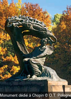 Monument dédié à Chopin O.T. Pologne