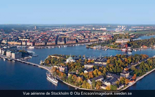 Vue aérienne de Stockholm Ola Ericson/imagebank.sweden.se