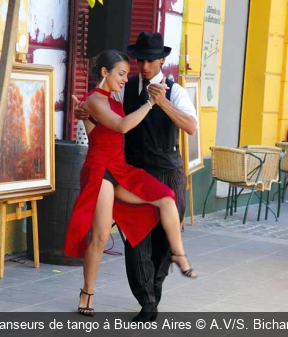 Danseurs de tango à Buenos Aires A.V/S. Bichard