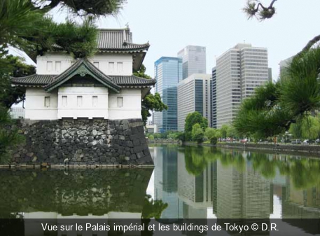 Vue sur le Palais impérial et les buildings de Tokyo D.R.