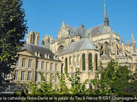 Vue sur la cathédrale Notre-Dame et le palais du Tau à Reims CRT Champagne-Ardenne
