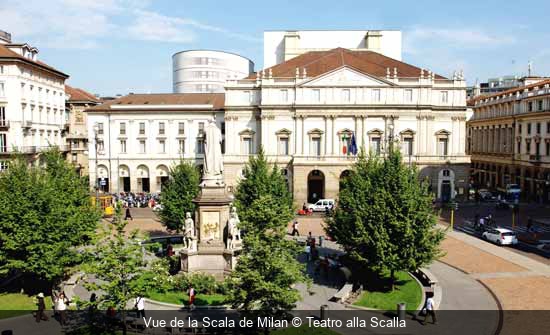 Vue de la Scala de Milan Teatro alla Scalla