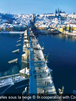 Le pont Charles sous la neige In cooperation with Czech Tourism