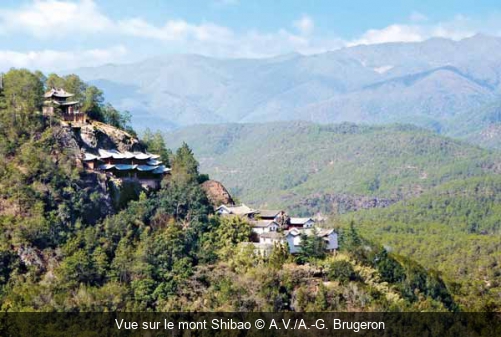 Vue sur le mont Shibao A.V./A.-G. Brugeron