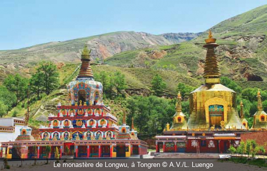 Le monastère de Longwu, à Tongren A.V./L. Luengo