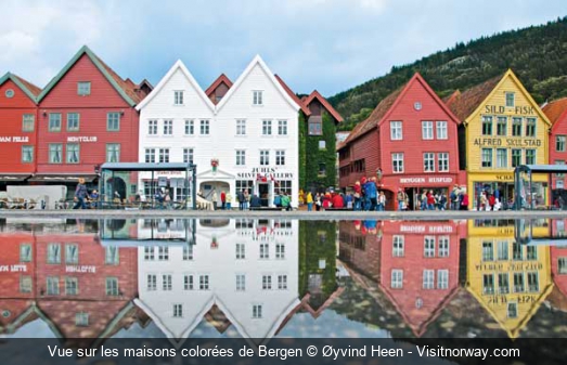 Vue sur les maisons colorées de Bergen Øyvind Heen - Visitnorway.com