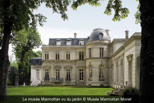 Le musée Marmottan vu du jardin Musée Marmottan Monet