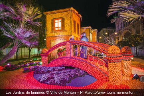 Les Jardins de lumières Ville de Menton – P. Varotto/www.tourisme-menton.fr