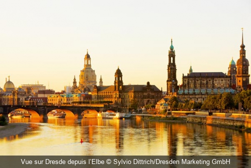Vue sur Dresde depuis l’Elbe Sylvio Dittrich/Dresden Marketing GmbH